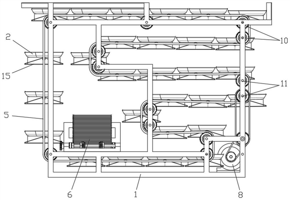 A vegetable receiving rack for a fully automatic cooking machine