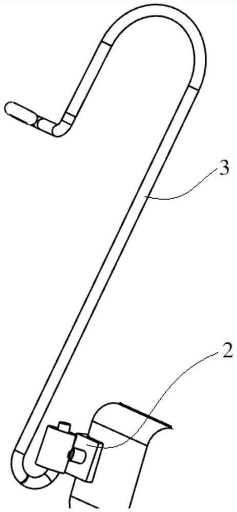 Hidden vertical maxillary tooth orthodontic device and use method thereof