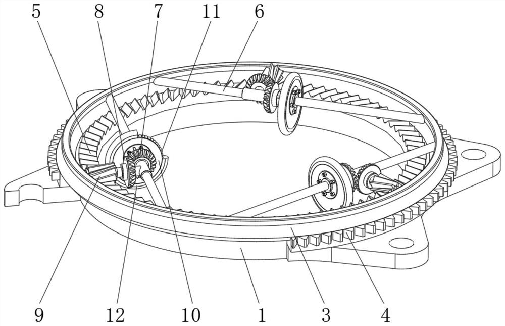 Adjustable embracing column guider based on steel casing positioning