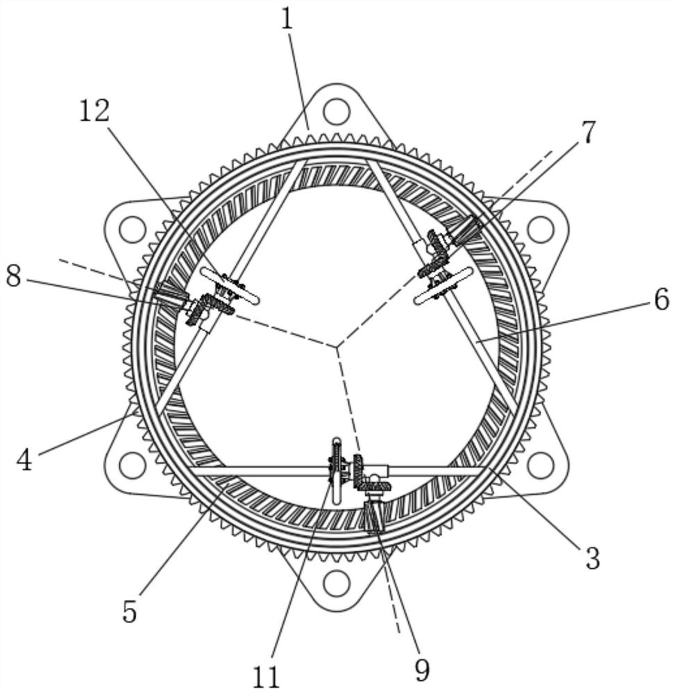 Adjustable embracing column guider based on steel casing positioning