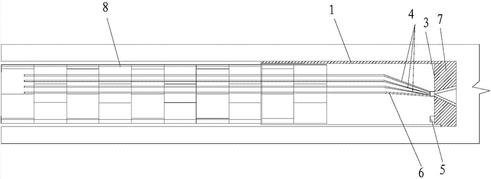 Pressure gas balanced tunneling method for upper-soft lower-hard stratum and full-section hard rock of earth pressure balance shield