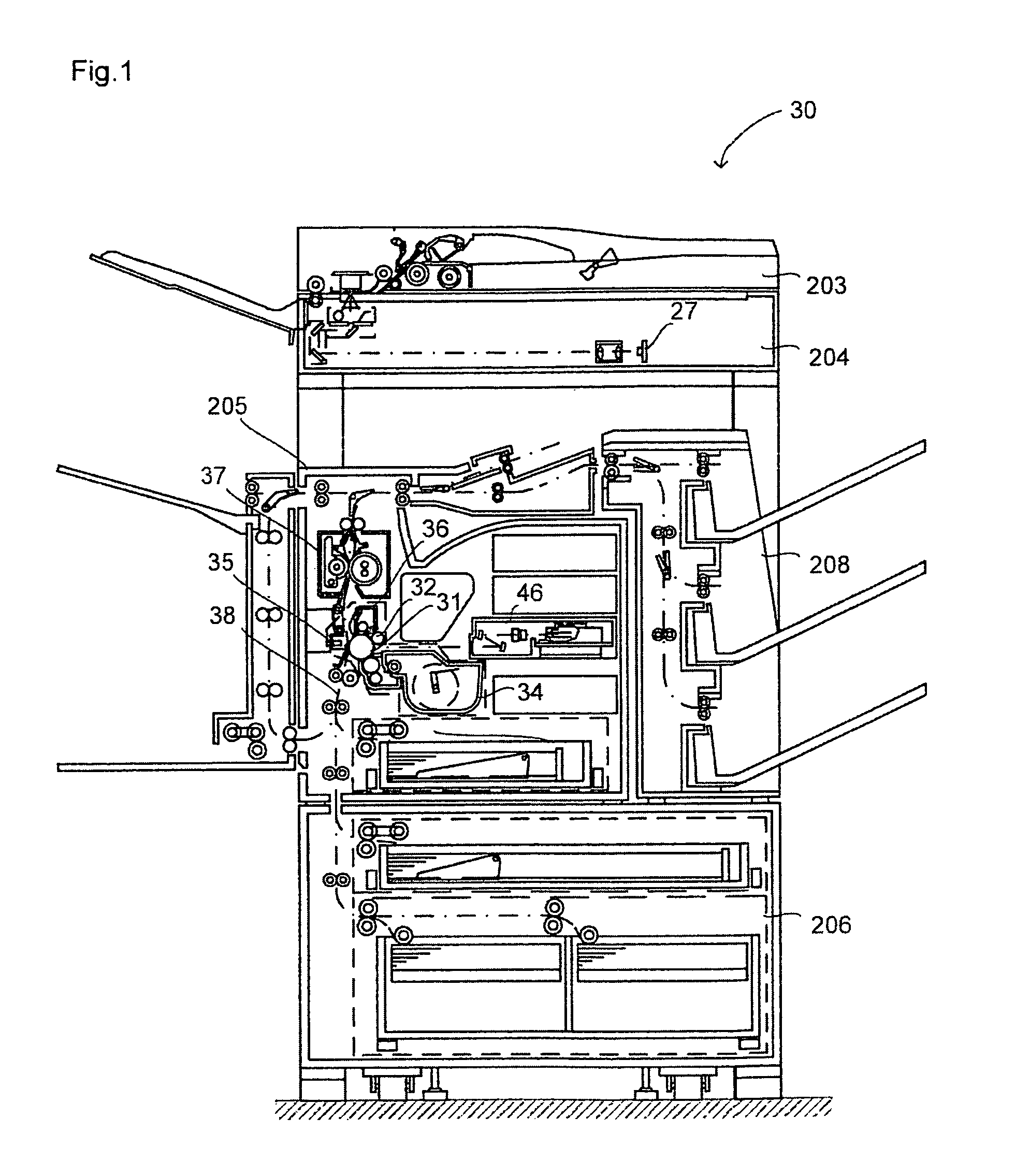 Image output apparatus for controlling order of print jobs and display jobs in queue