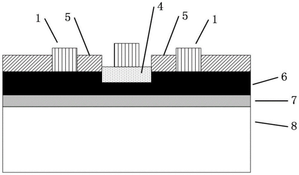 Aluminum oxide gate dielectric double gate graphene transistor on silicon substrate and preparation method thereof