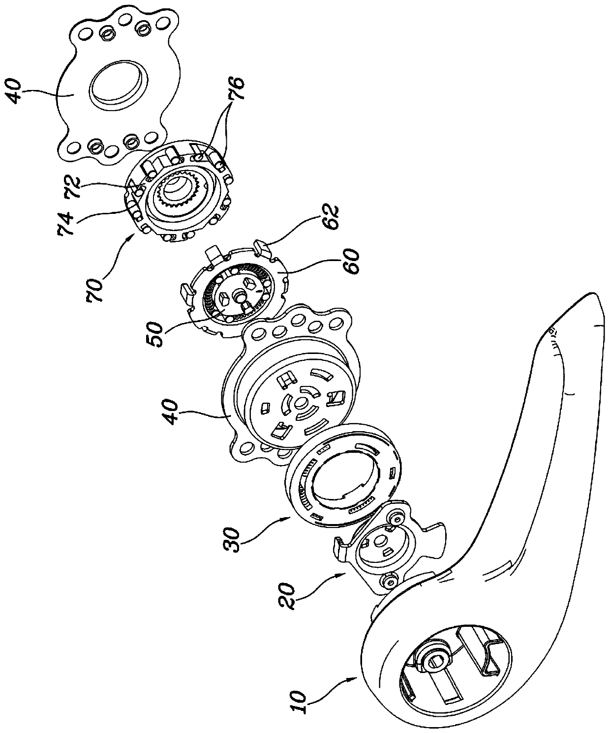 Pumping device for seat of vehicle