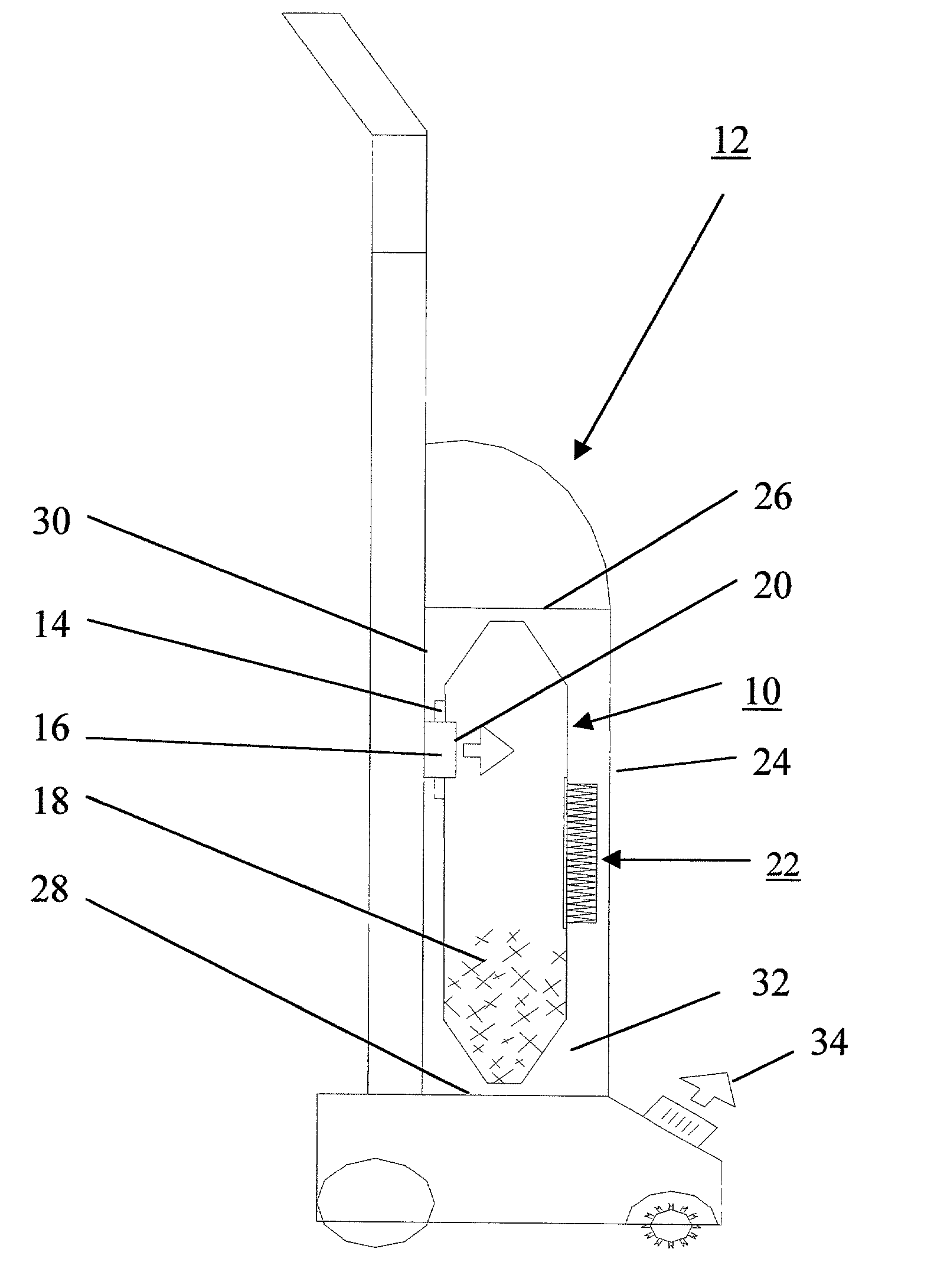 Vacuum collection bag and method of operation