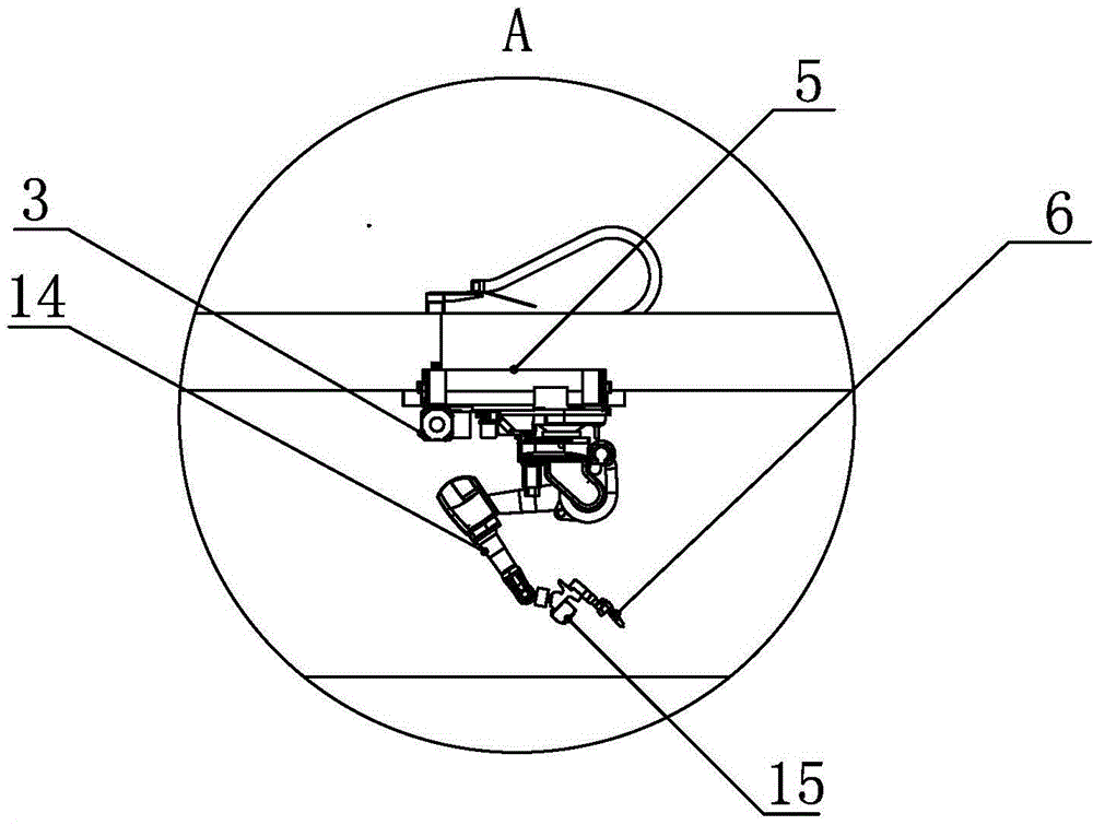 Robot welding workstation for low-temperature tank external components