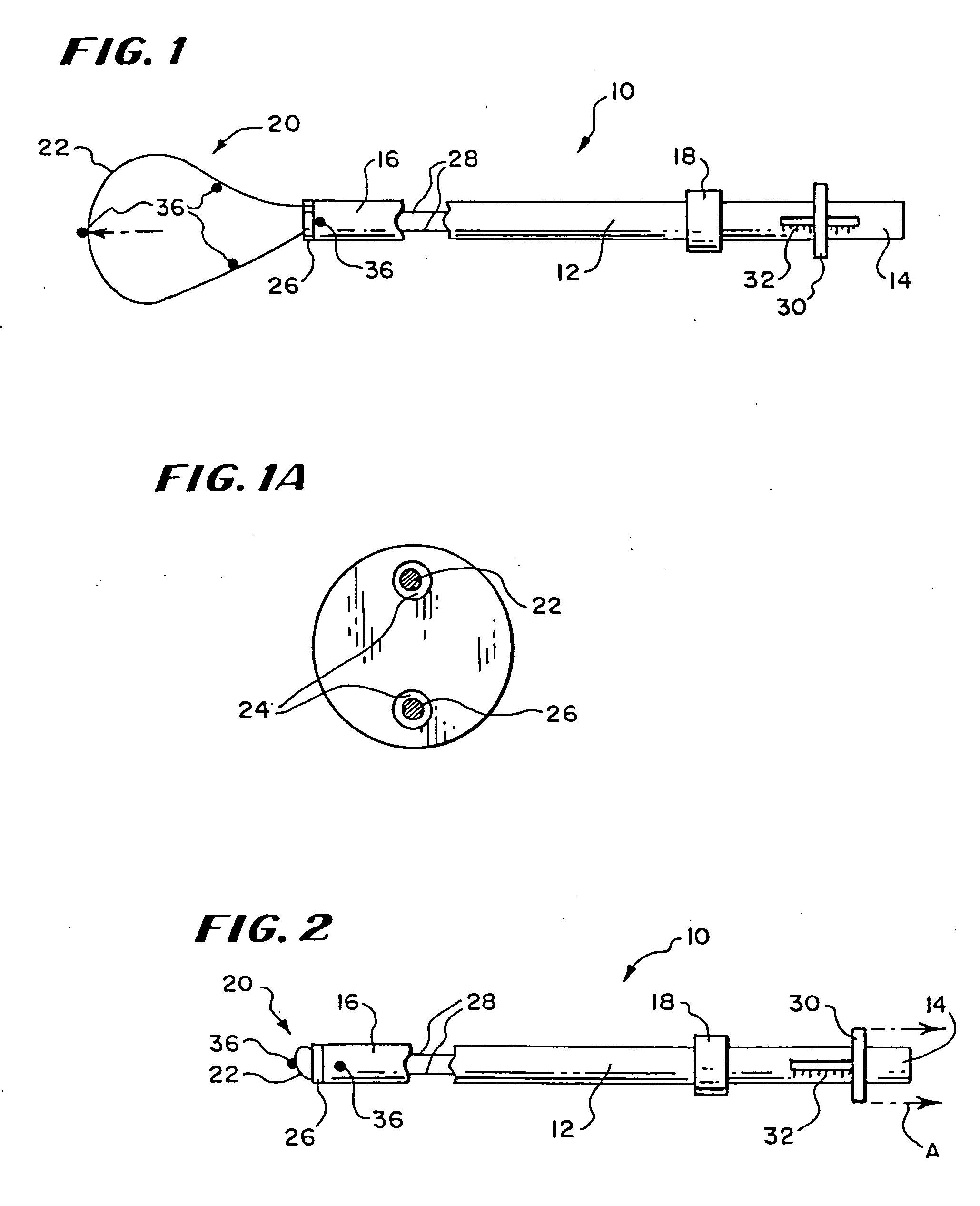 Structures for creating cavities in interior body regions