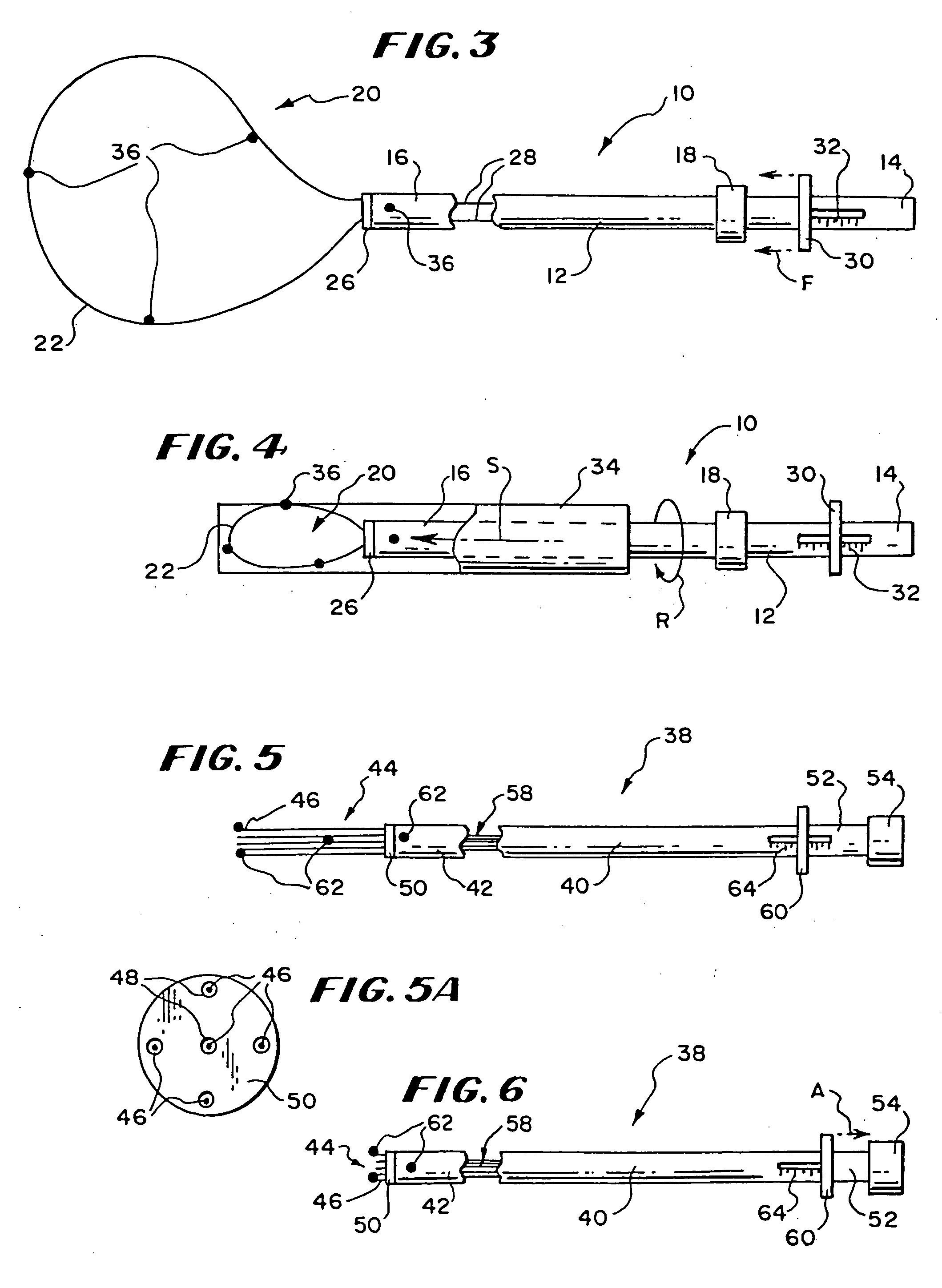 Structures for creating cavities in interior body regions