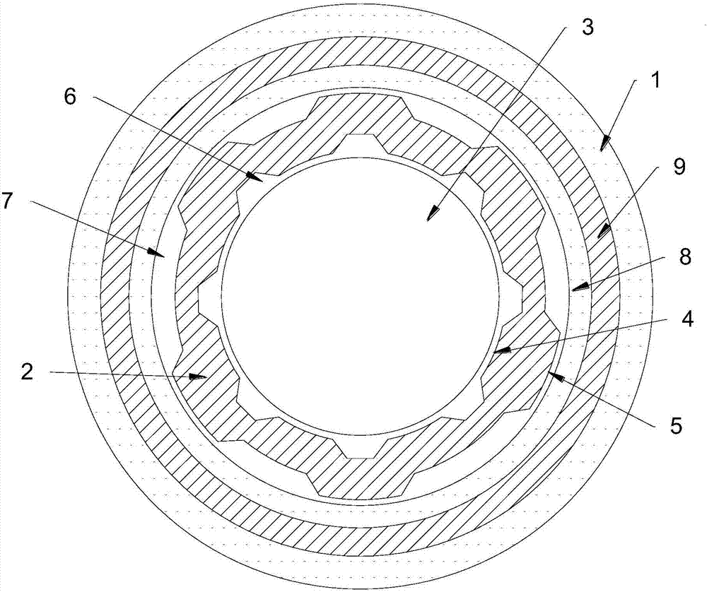 Mesh fluid texture type damping bearing