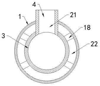 Anti-blocking drainage pipe for municipal engineering