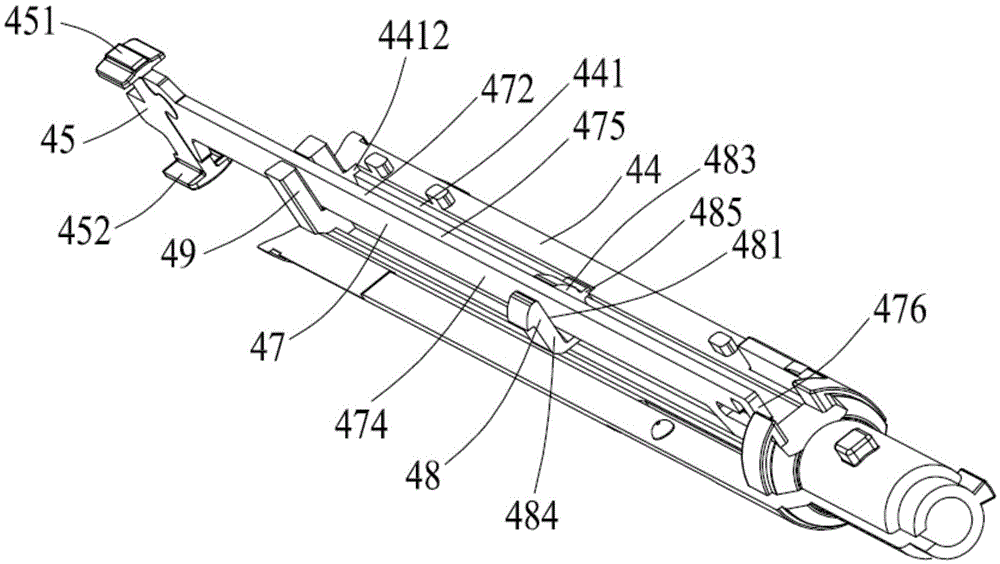 Staple cartridge component and medical anastomat using staple cartridge