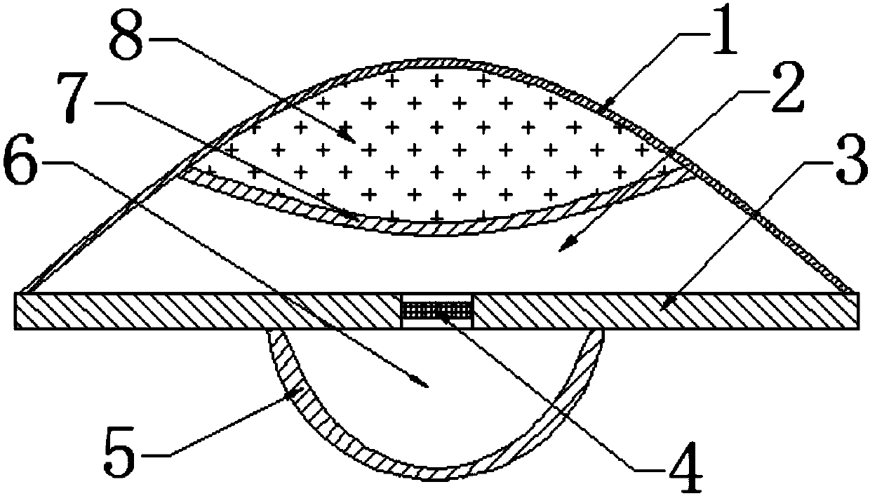 A buffer energy-absorbing structure with multiple energy-absorbing effects with microfiltration membrane