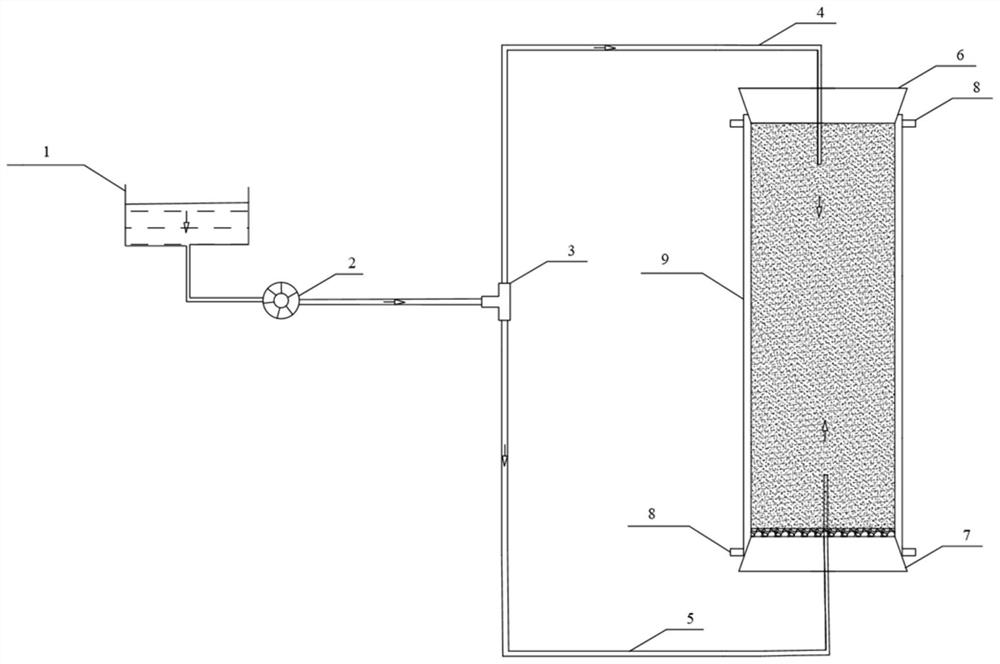 MICP solidified calcareous sand bidirectional grouting cylindrical sample preparation instrument