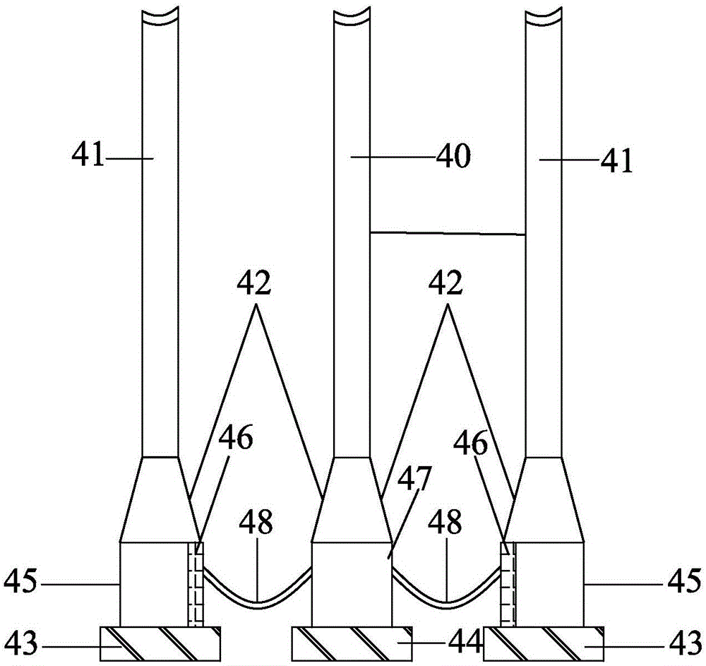 Underwater integrated type system for vertical pipe production and conveying and mounting method thereof