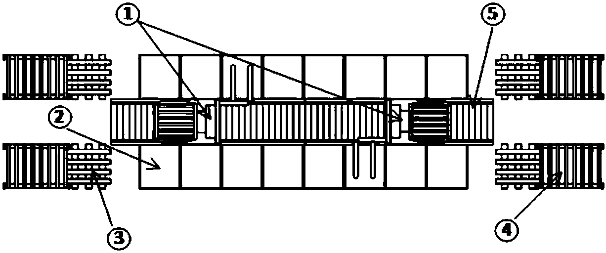 Goods allocation distribution scheduling model establishing method in two-end same-rail double-vehicle operation mode