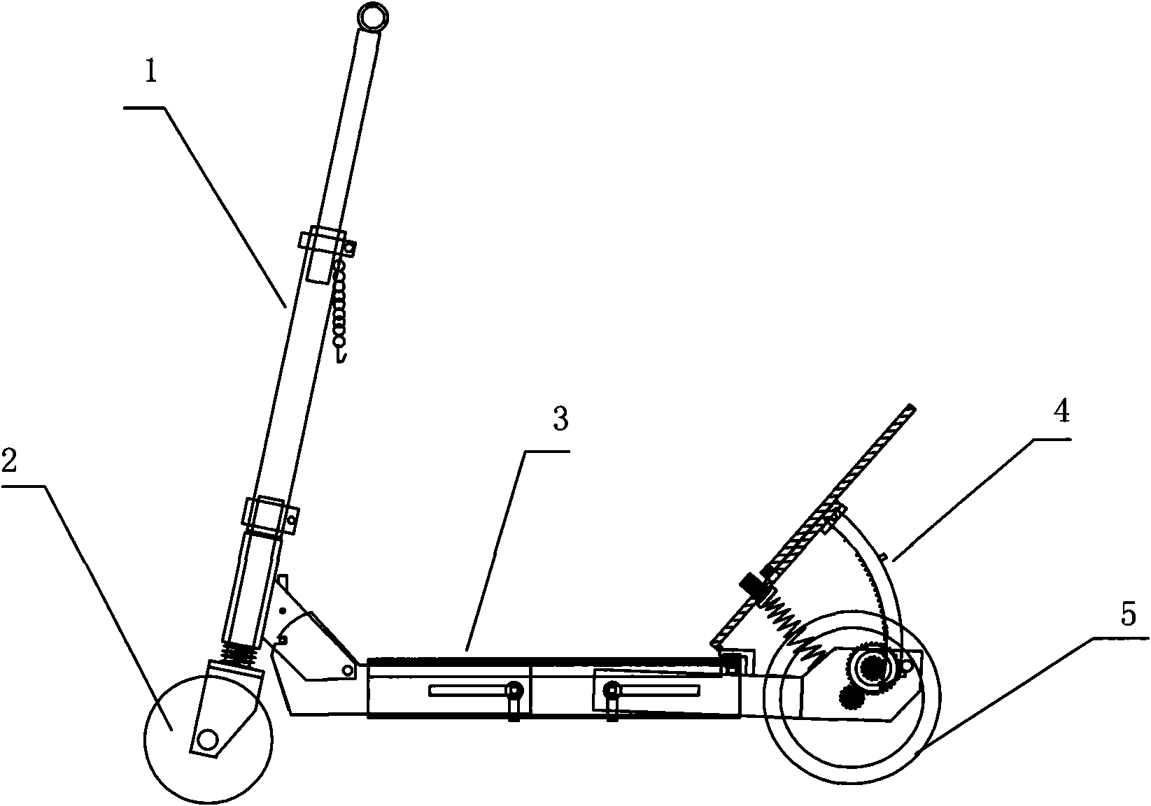 Pedal scooter