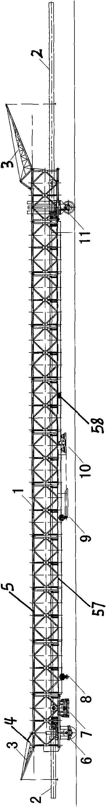 Multifunctional fabricated hydraulic drive moveable trestle