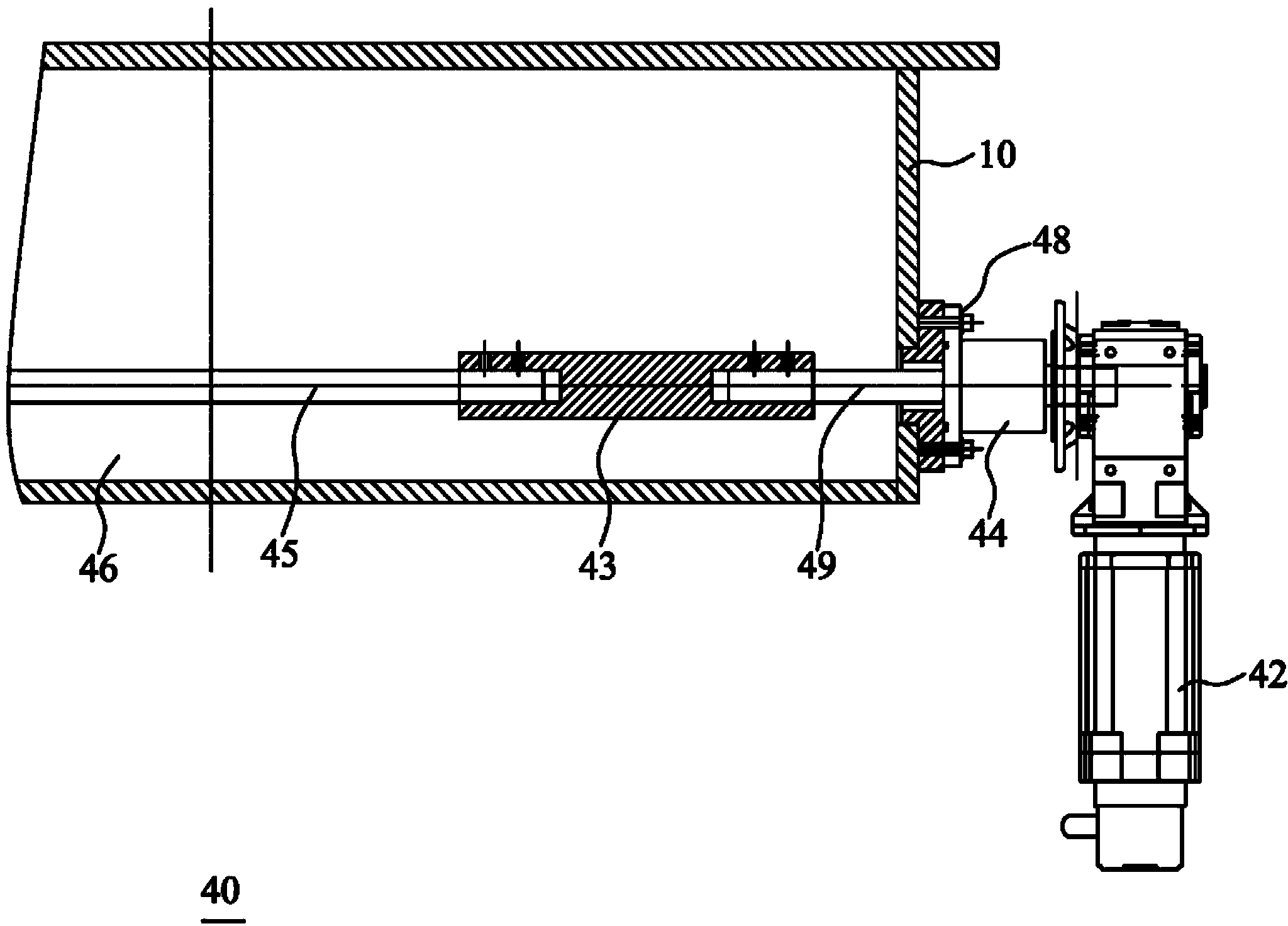 Glass film coating device and bottom plate die set