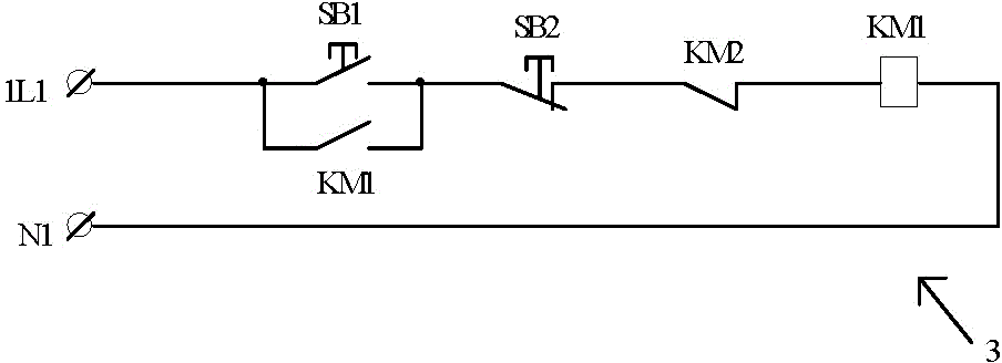 Emergency protection circuit with indicator light