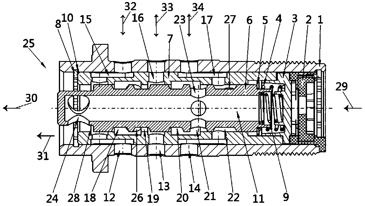 Hydraulic valve for camshaft phaser adjusting