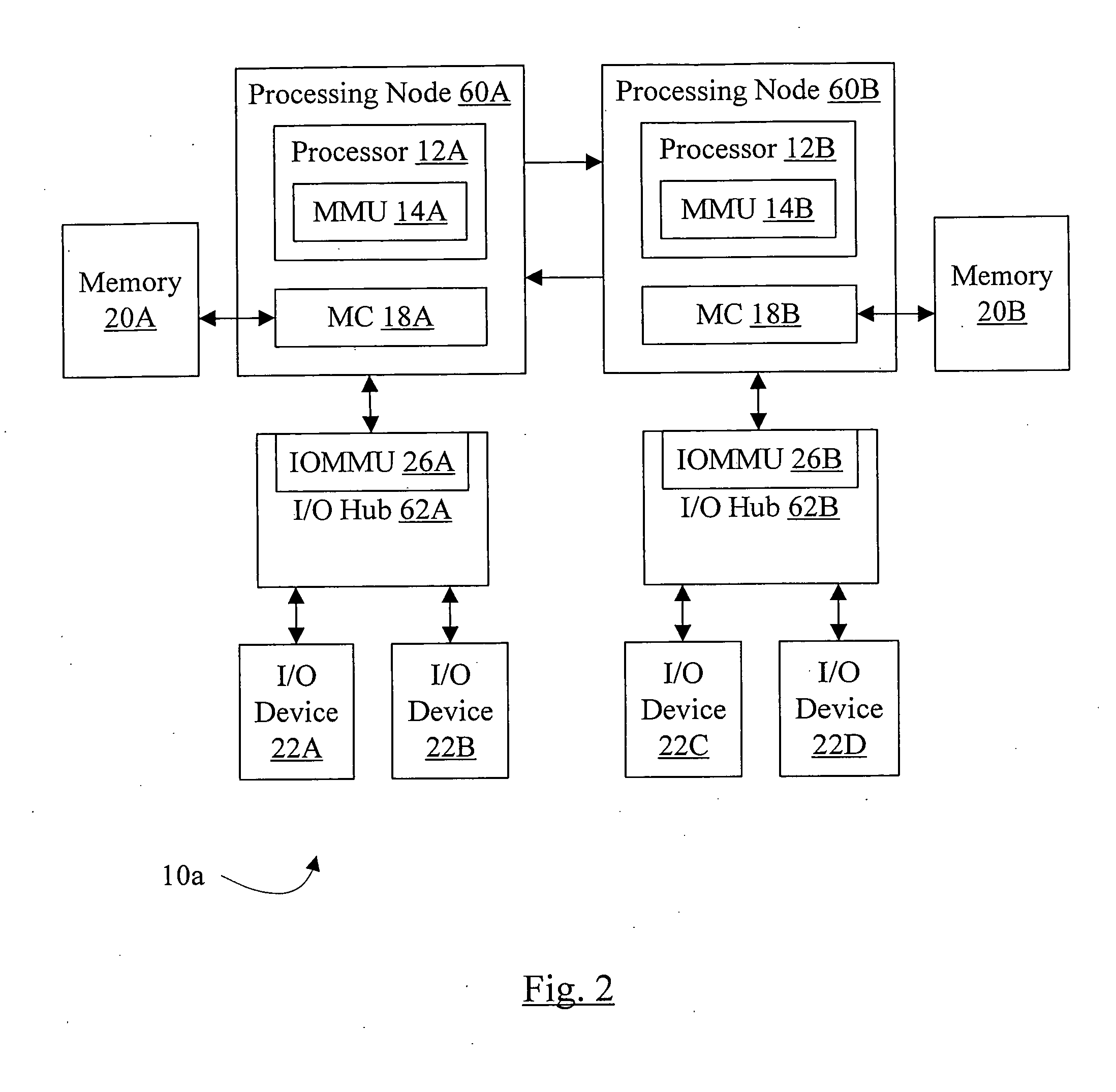 Ensuring deadlock free operation for peer to peer traffic in an input/output memory management unit (IOMMU)