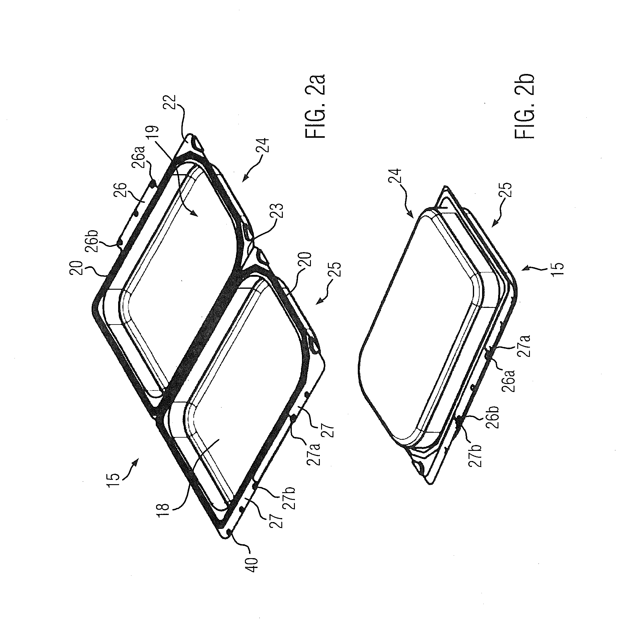 Packaging facility with latching station and method