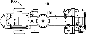 Supporting leg structure and automobile crane