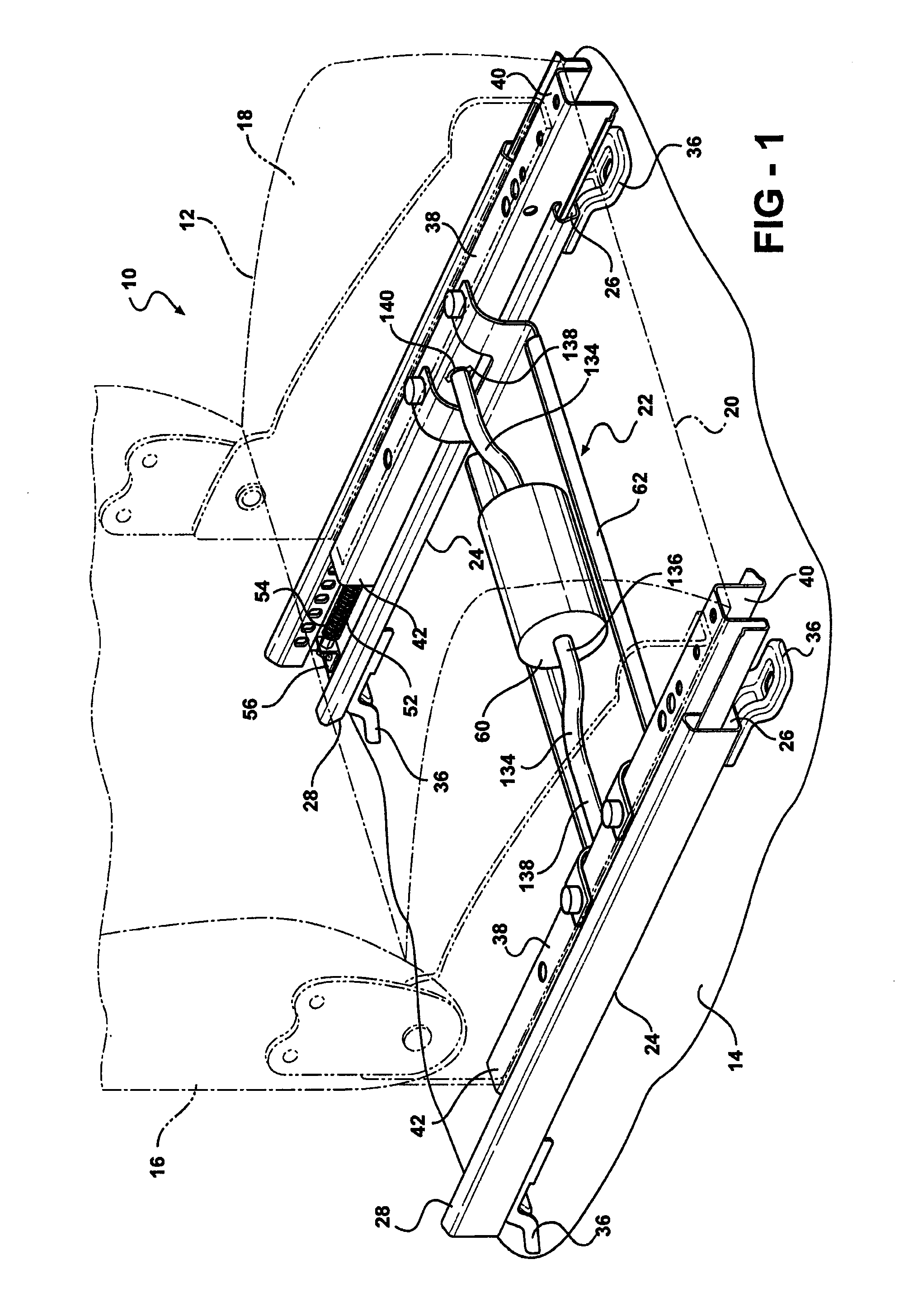 Power seat track drive assembly