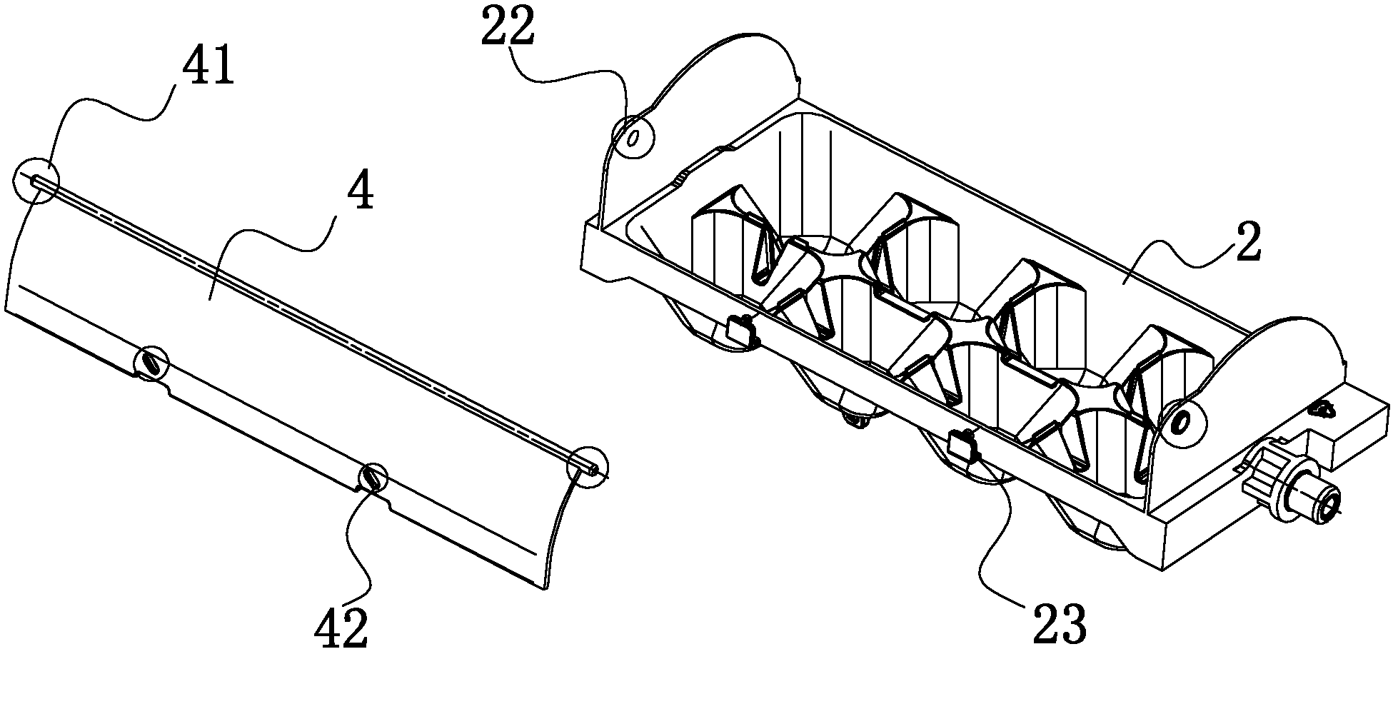 Ice machine and refrigerator provided with same