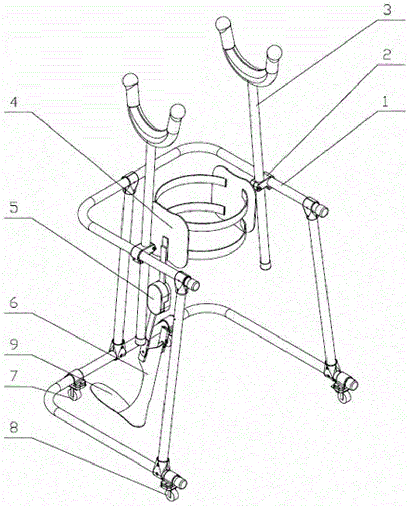 Hemiplegia rehabilitation walking aid trainer