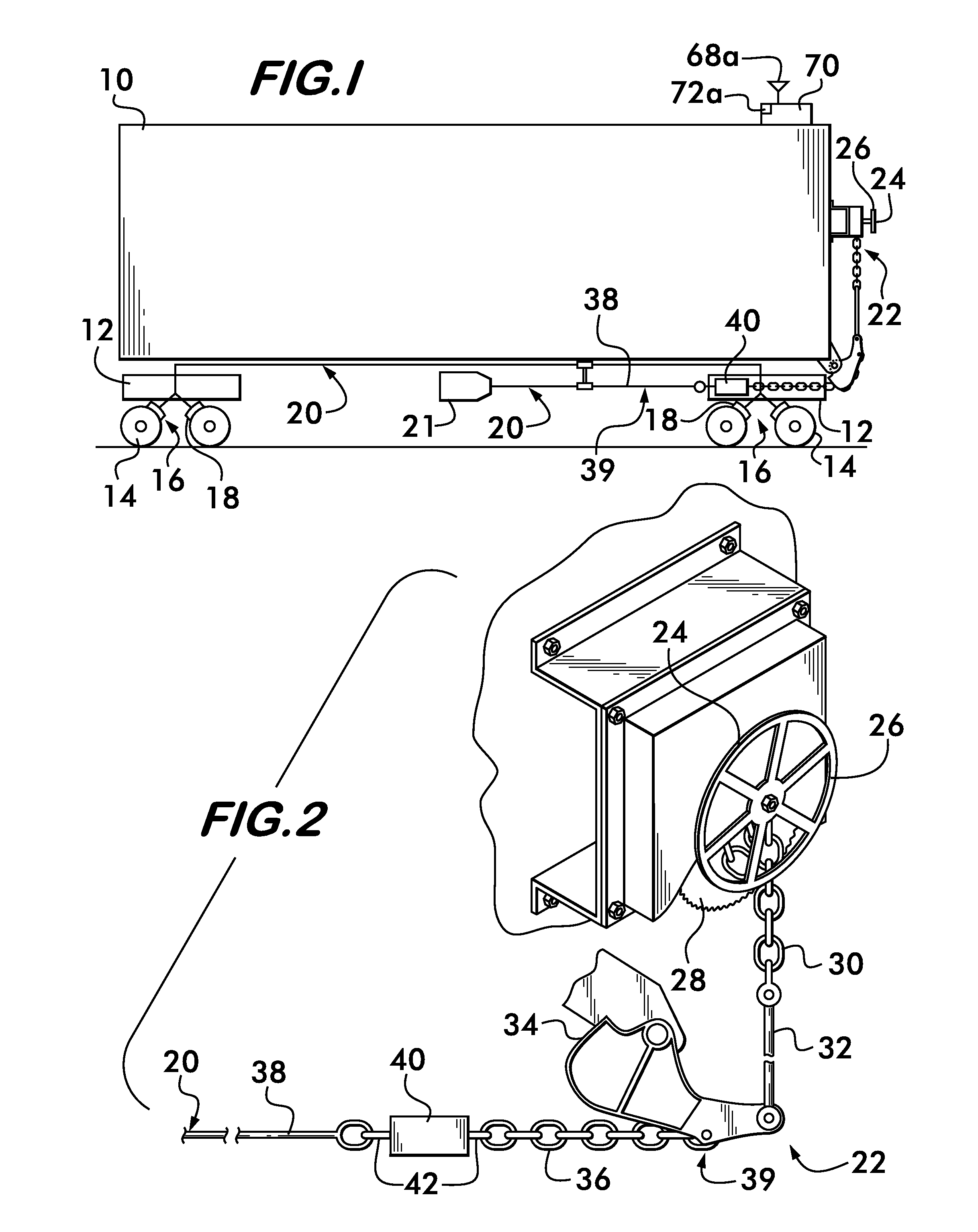 Railcar handbrake monitor