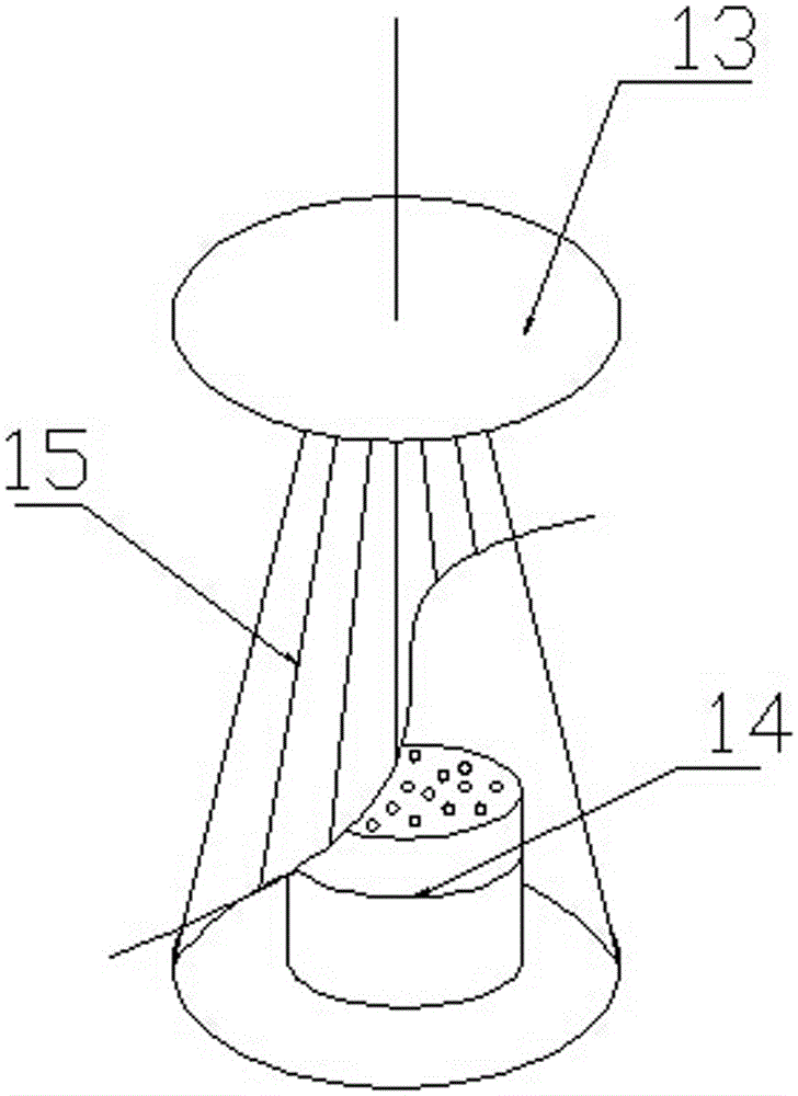 Solar automatic injurious insect attracting capturing and feeding device in brackish water fishpond cultivation