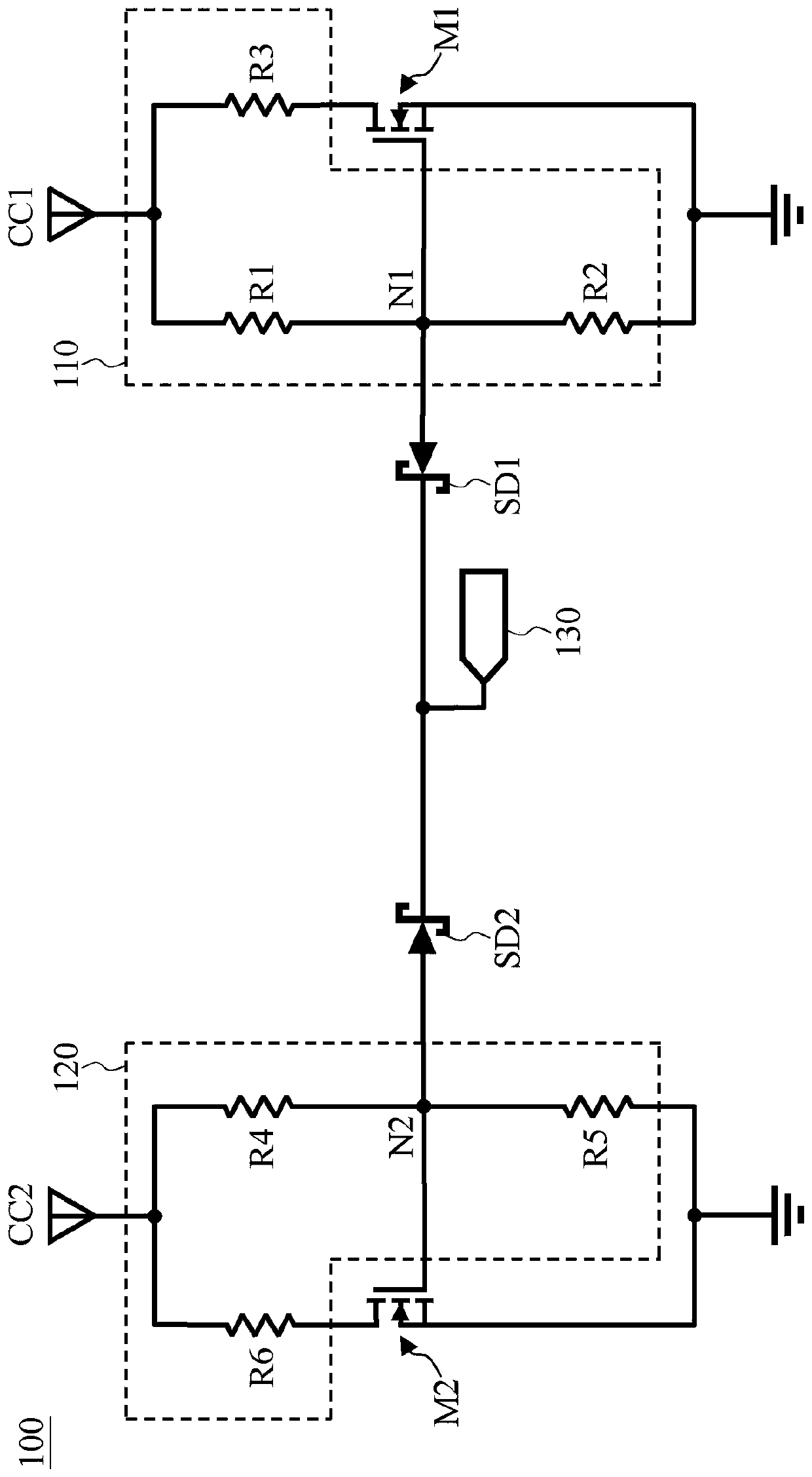 Control circuit for universal serial bus control circuit