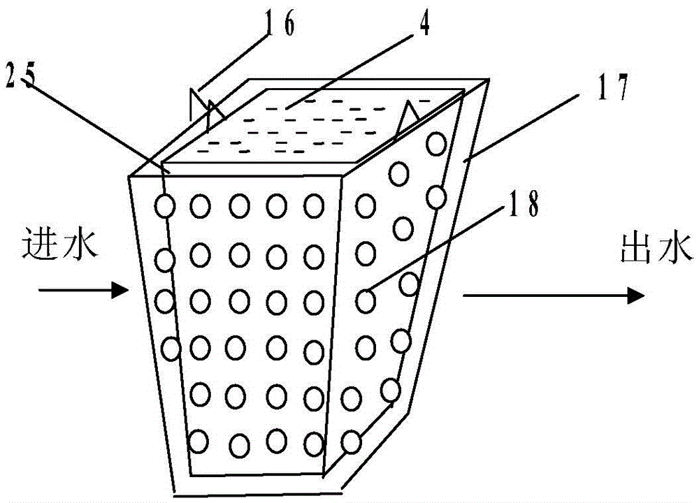 Artificial wetland substrate integral filling and laying method