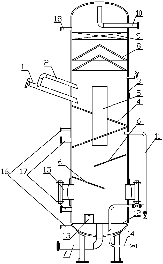 Weak vortex thick oil defoaming separator