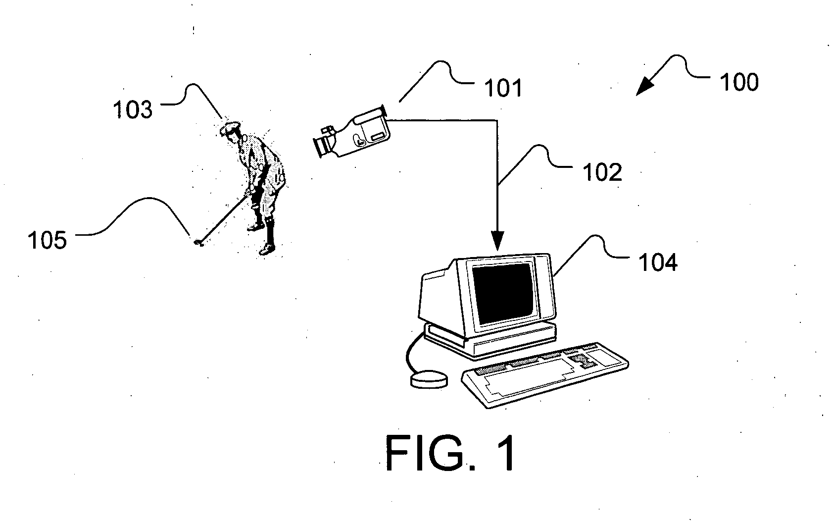 Method and system for physical motion analysis and training of a golf club swing motion using image analysis techniques