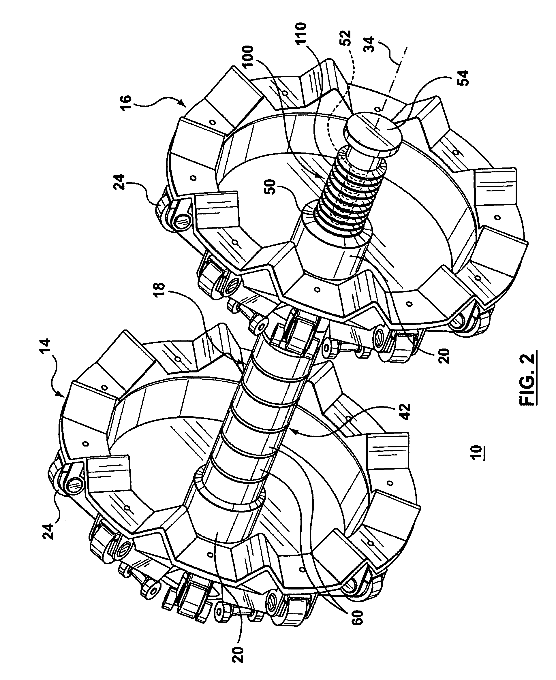 Device for moving a pig through a conduit, such as a pipeline