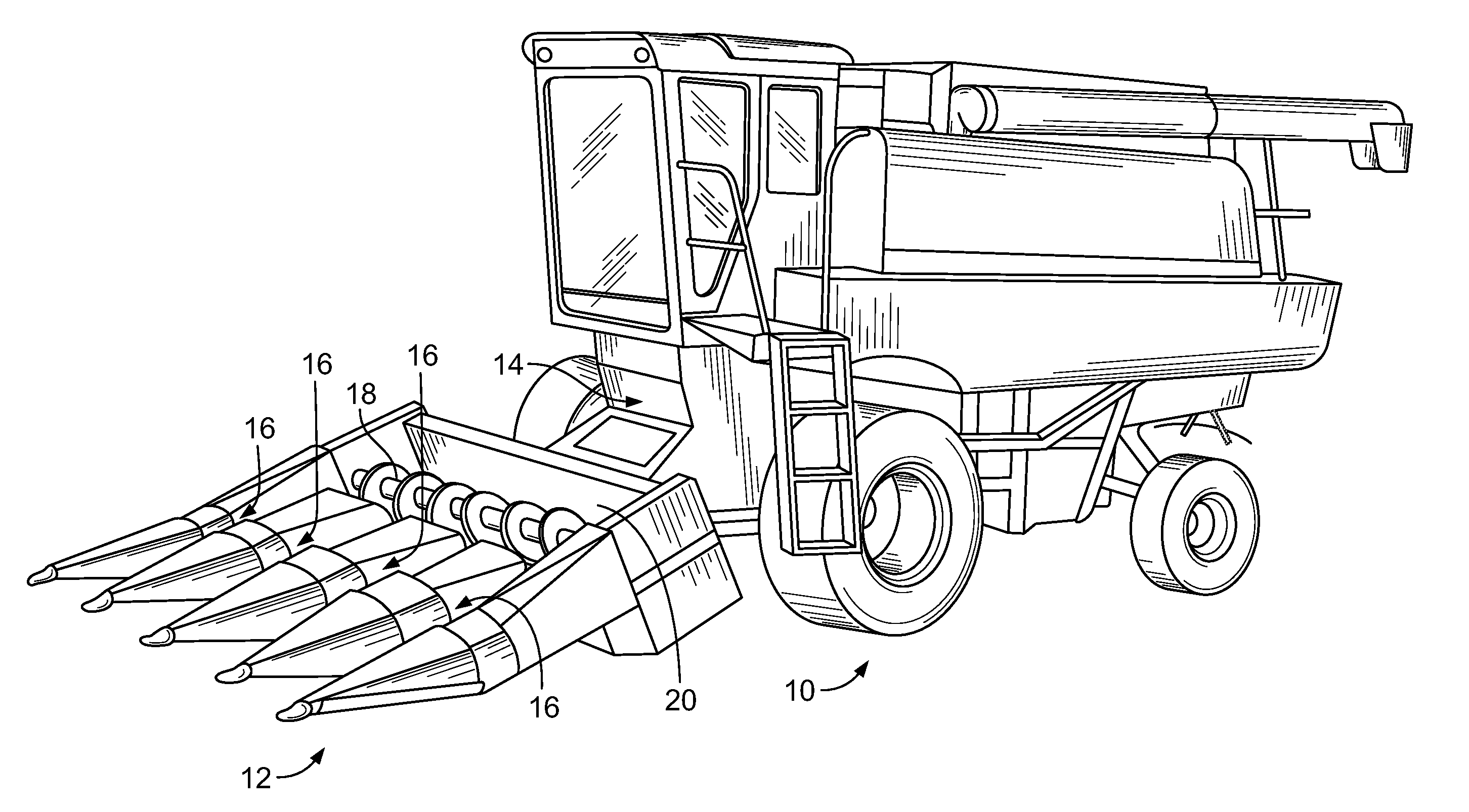 Corn head stripper plate adjusting mechanism