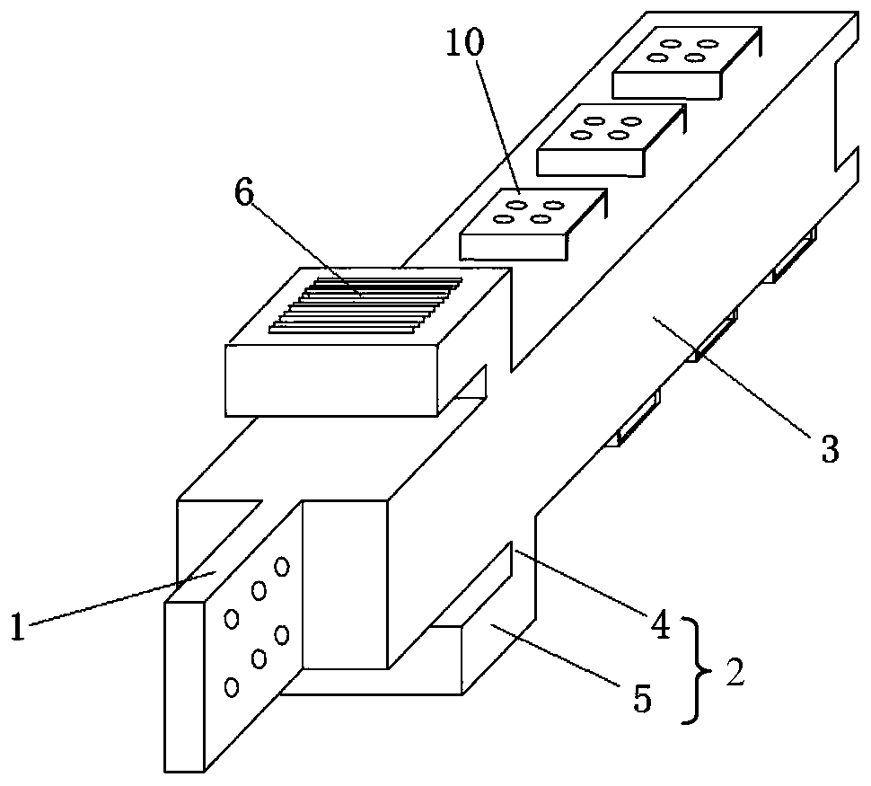 Repairable tooth-shaped and ring-shaped energy-consuming plate composite type metal damper