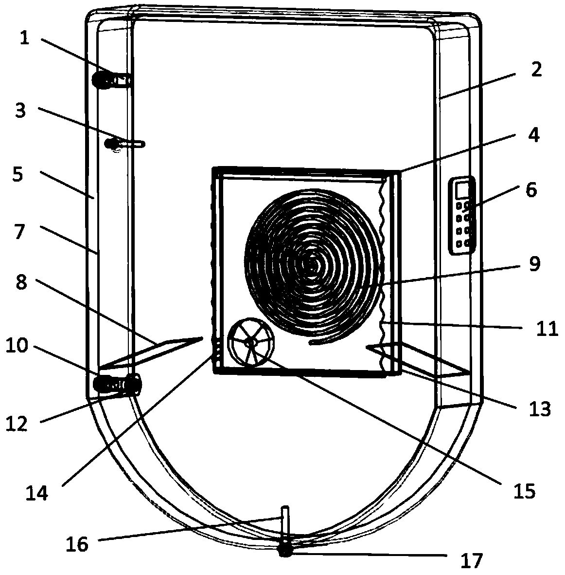 Micro wall-mounted electromagnetic water heater