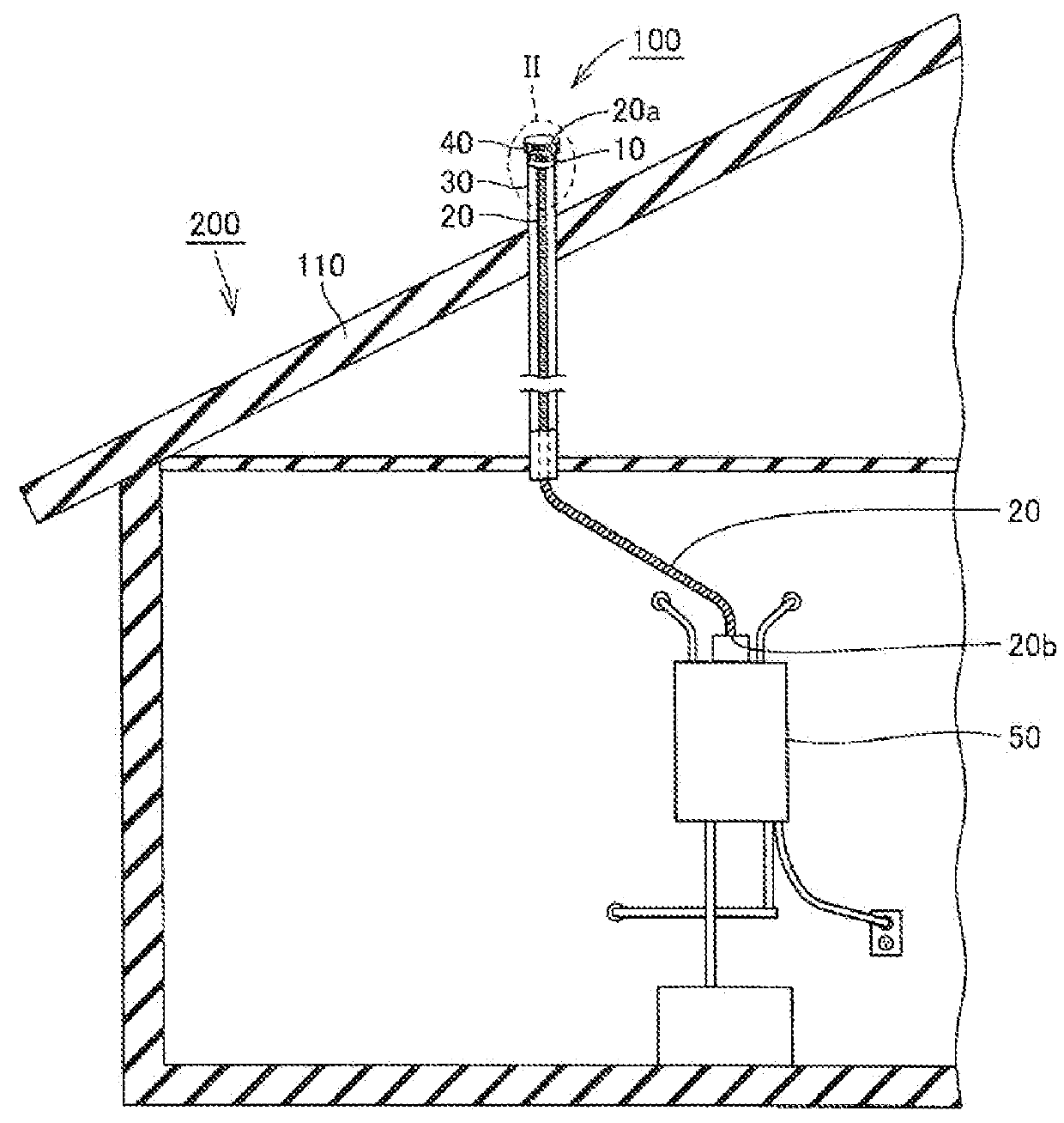 Method of installing exhaust tube