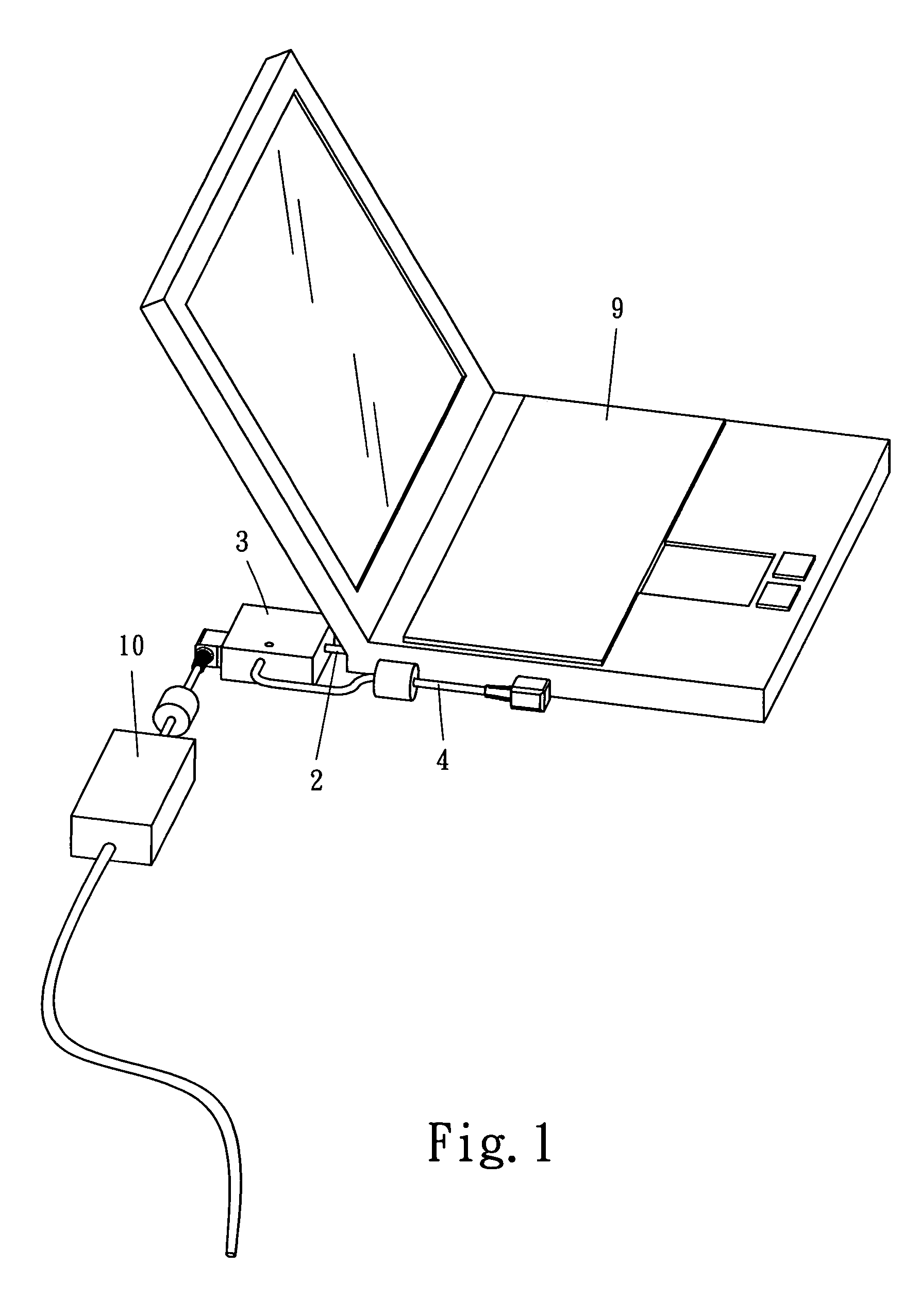 Power supply device for notebook computers