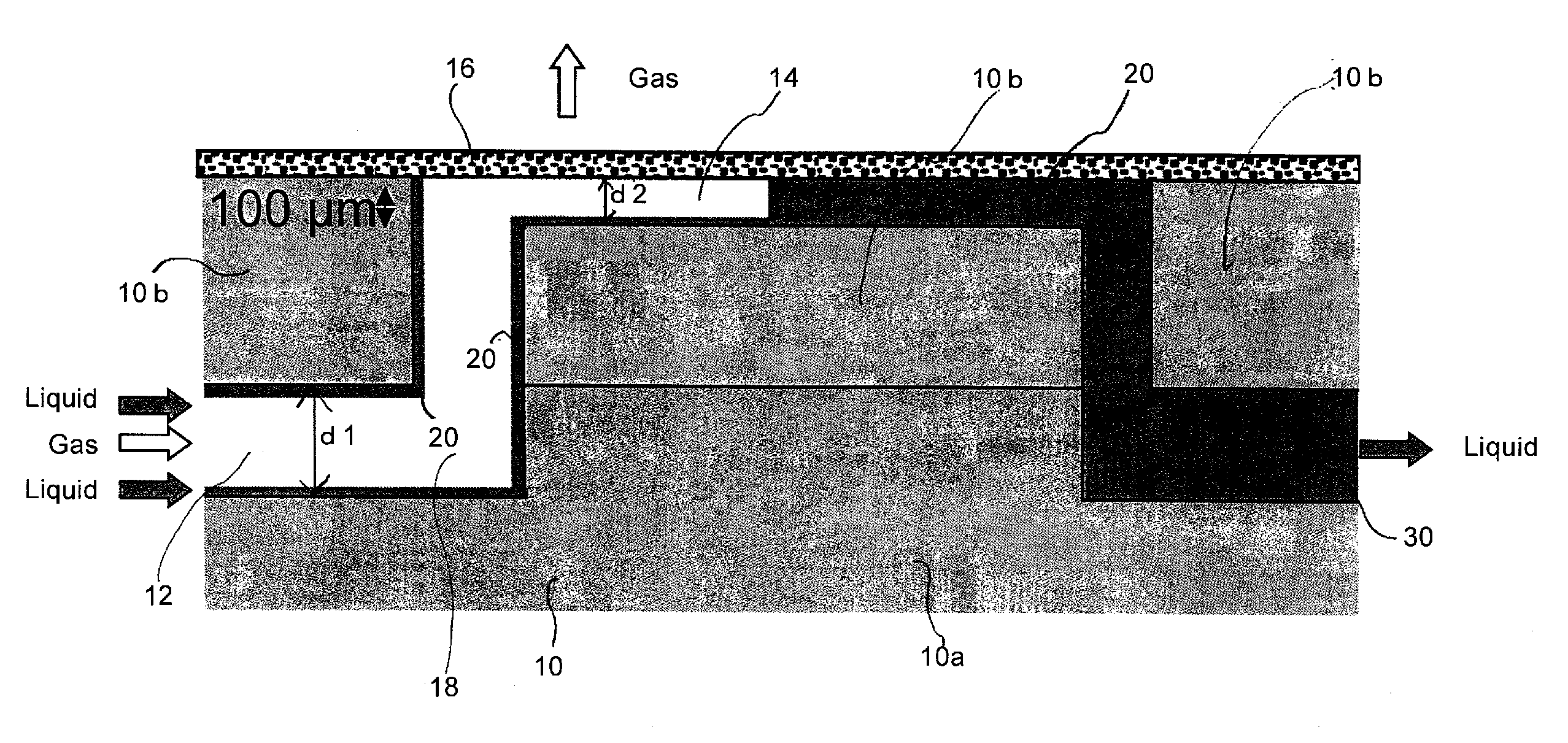 Microchannel chip and method for gas-liquid phase separation using same