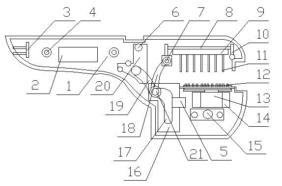 Novel pressing plate type hair cutter