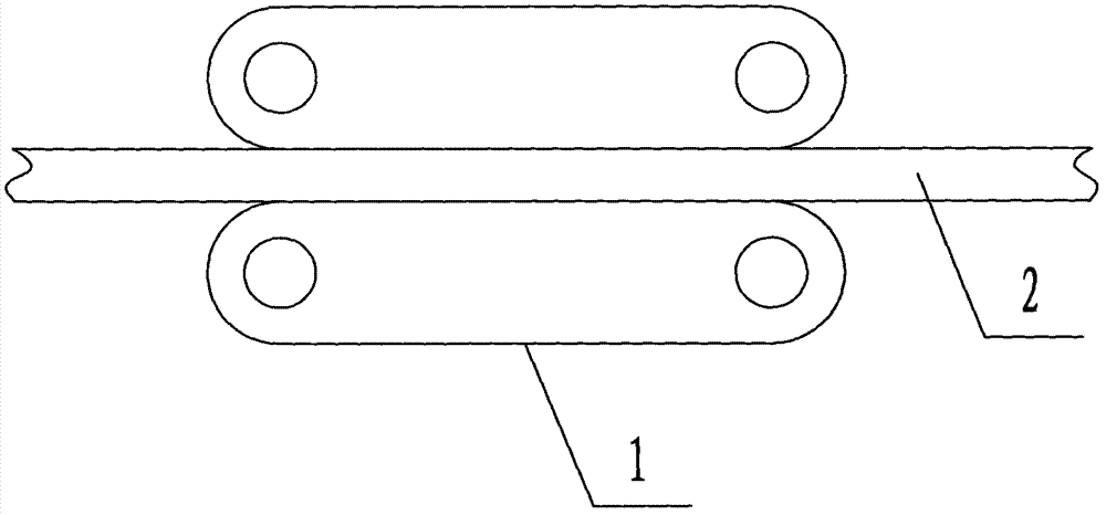 Aluminum strip feeding device