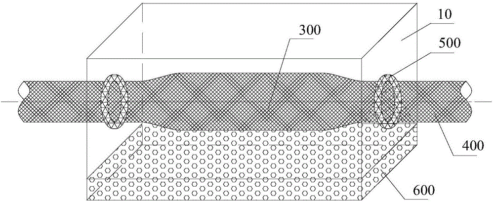 High voltage electric cable connecting head fireproof protection method