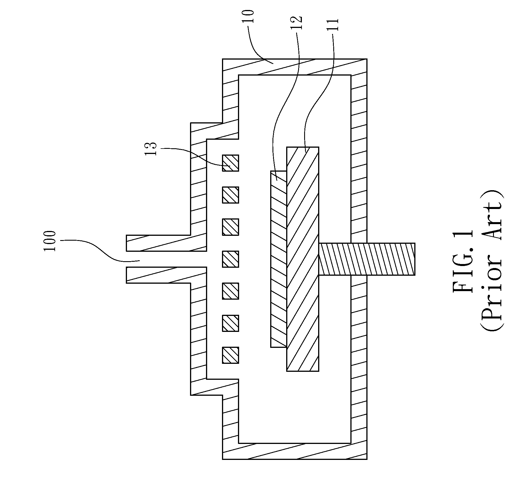 Gas shower module