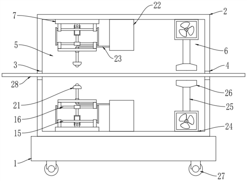 Textile fabric disinfection device for spinning