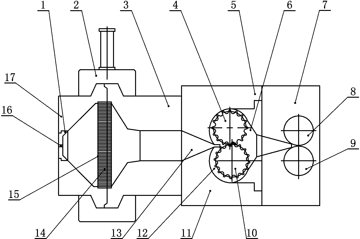 Rubber low-temperature purifying machine