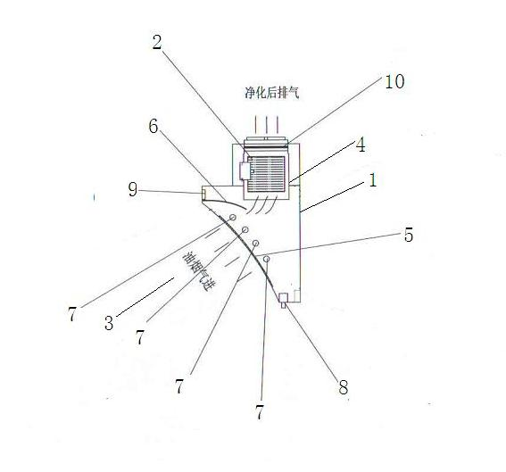 Light quantum oily fume purifier